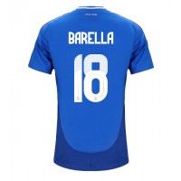 Italien Nicolo Barella #18 Replika Hemmatröja EM 2024 Kortärmad